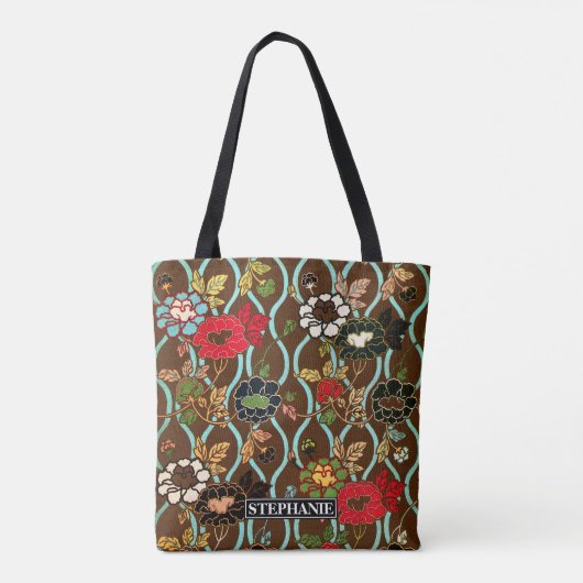  Japans Floral Design Tote Bag (Achterkant)