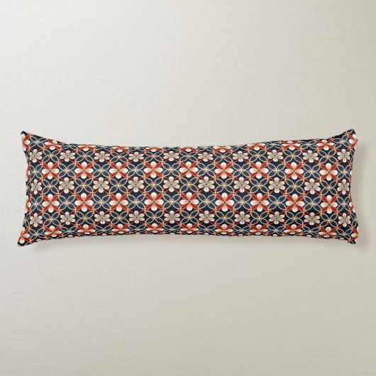 Japans Floral Pattern Lichaamskussen (Voorkant)