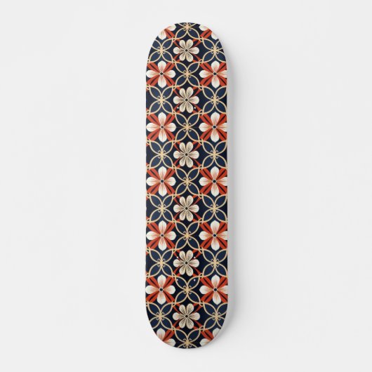 Japans Floral Pattern Persoonlijk Skateboard (Voorkant)