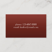 Japans Floral Pattern Visitekaartje (Achterkant)