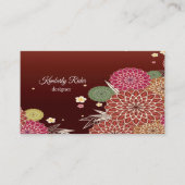 Japans Floral Pattern Visitekaartje (Voorkant)