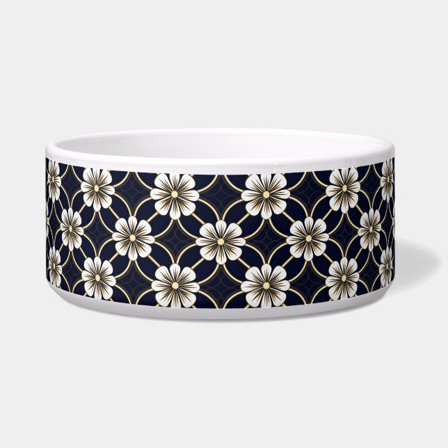 Japans Floral Pattern Voerbakje (Voorkant)