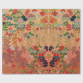 Japans Flower Fan Patroon Cadeaupapier (Vlak)