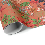 Japans Flower Fan Patroon Cadeaupapier (Rol Hoek)