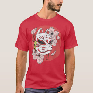 Japans foxmasker asthetisch keukeniersoneel dier o t-shirt