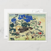 Japans ganzenbos Art Ukiyo-E Briefkaart (Voorkant / Achterkant)