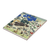 Japans ganzenbos Art Ukiyo-E  Tegeltje (Zijkant)