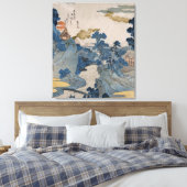 Japans gebergte canvas afdruk (Insitu (Slaapkamer))