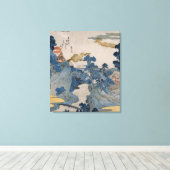 Japans gebergte canvas afdruk (Insitu (Houten vloer))