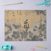 Japans gedicht met gouden zilveren Cherry bloesems Tissuepapier (Craft)