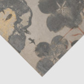 Japans gedicht met gouden zilveren Cherry bloesems Tissuepapier (Detail)