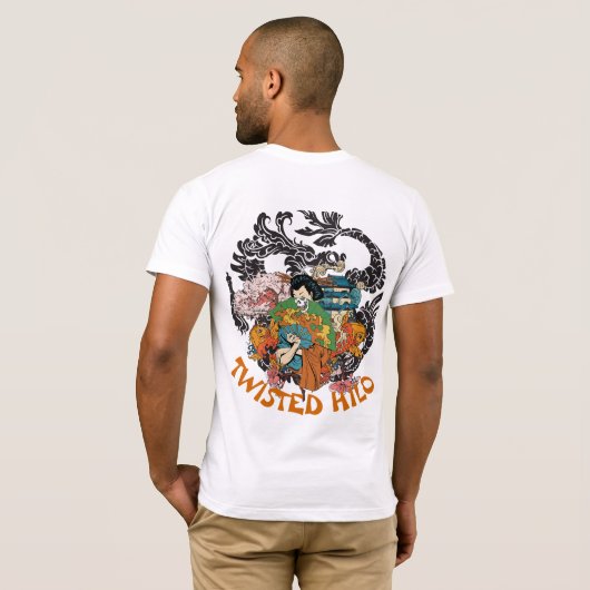 JAPANS GEDRAAID HILO TSHIRT (Achterkant volledig)