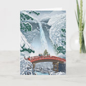  Japans geïllustreerd kerstfeest Kaart (Voorkant)