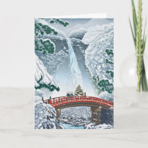  Japans geïllustreerd kerstfeest Kaart