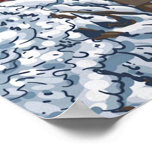  Japans geïllustreerd Poster (Hoek)