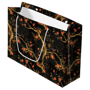 Japans geïnspireerde Golden Branches & Flowers Groot Cadeauzakje