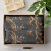 Japans geïnspireerde Golden Branches & Flowers Tissuepapier (Geschenk)