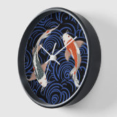 Japans geïnspireerde oranje en witte koi (Hoek)