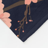 Japans geïnspireerde Sakura Cherry Blossom Fleece Deken (Hoek)