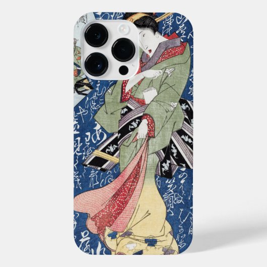 Japans Geisha (1828) Keisai Eisen iPhone Hoesje (Achterkant)