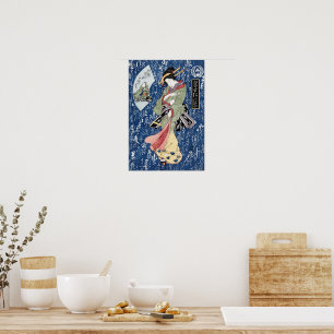 Japans Geisha (1828) Keisai Eisen - mat Poster