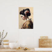  Japans Geisha Art Print Poster (Keuken)