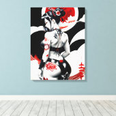 Japans Geisha Canvas Afdruk (Insitu (Houten vloer))