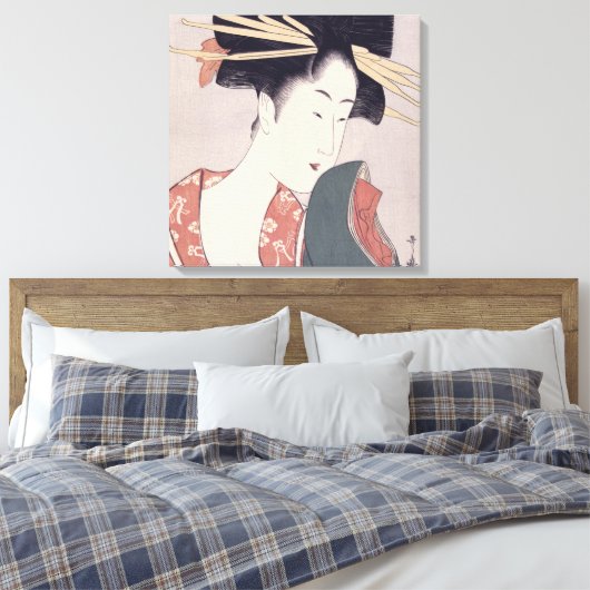 Japans Geisha Canvas Afdruk (Insitu (Slaapkamer))
