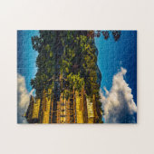 Japans geisha Castle met reflectie Legpuzzel (Horizontaal)