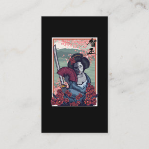 Japans Geisha Death Samurai Girl Visitekaartje