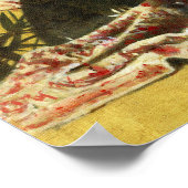 Japans geisha en demon afdrukken Poster (Hoek)