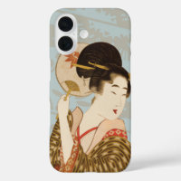  Japans Geisha Girl in Kimono met Fan