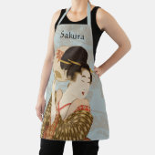  Japans Geisha Girl in Kimono met Fan Schort (Insitu)