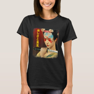 Japans Geisha Girl Wakizashi Sword Japan Bushido T-shirt