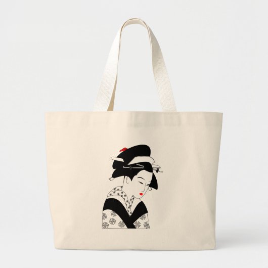 Japans Geisha Grote Tote Bag (Voorkant)