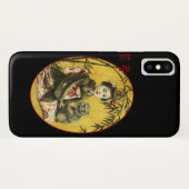  Japans Geisha iPhone X Hoesje (Achterkant (horizontaal))