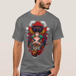 Japans Geisha Kawaii Girl Kimono Samurai (2) T-shirt