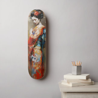 Japans Geisha kawaii meisje anime Skateboard