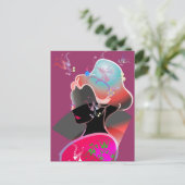 Japans GEISHA KIMONO GIRL Briefkaart (Staand voorkant)