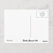 Japans Geisha, origineel kunstschilderij van de wa Briefkaart (Achterkant)