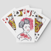 Japans Geisha Pokerkaarten (Achterkant)