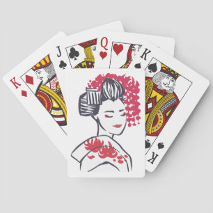 Japans Geisha Pokerkaarten