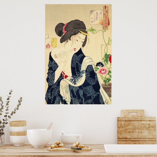 Japans Geisha Poster (Keuken)