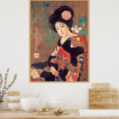 Japans Geisha Retro Art Poster (Keuken)