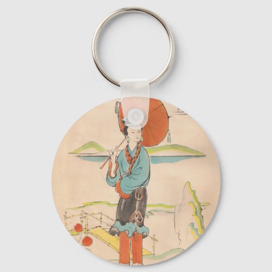 Japans Geisha Sleutelhanger (Voorkant)