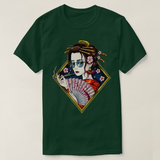 Japans Geisha T-shirt (Design voorkant)