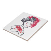 Japans Geisha Tegeltje (Zijkant)