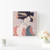 Japans Geisha Vierkante Klok (Huis)