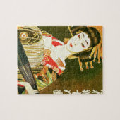 Japans geisha & Wasaga Paper Umbrella Art Legpuzzel (Horizontaal)
