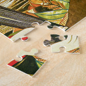 Japans geisha & Wasaga Paper Umbrella Art Legpuzzel (Zijkant)